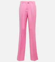 [Etro] Etro Linen and silk straight-leg pants AU 8 pink