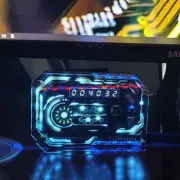 RGB LED Clock DIY LED Desktop Atmosphere Clock Decoration Accessories