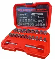 21pc Duo Metric 3/8" Dr. Impact Bolt Nut Extractor Twist Socket Remove Damage