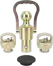 Gooseneck Ball Hitch Kit GNXA2062 Stainless Steel Safe Reliable Rugged Gooseneck Ball Safety Chain Kit for Trucks