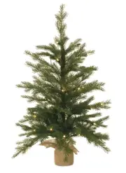 Melrose LED Pine Tree with Burlap Bag Base 3'H