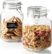 149240M02121197 Fido Glass Canning Jar Italian 67¾ oz-2 Liter 2 Pack Pack of ...