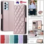 For Samsung A15 A55 A05S A25 A35 A14 A54 A13 A52 Leather Wallet Case Cover Strap