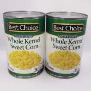 Whole Kernel Sweet Corn Best Choice 15.25 Oz 2 Cans EXP 12/26