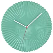 NeXtime Mousse Silent Wall Clock Glossy Green Dial 40x40x4cm Polyresin Case