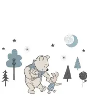 Disney Baby Forever Pooh Blue/Beige Bear Wall Decals by Lambs & Ivy