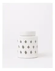 [Heritage] Marcella Ginger Canister 15cm in White