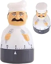 Mechanical Timer for Kitchen | Chef Design Mechanical Alarm | Waterproof Manual Countdown Wind up Timer for Eggs, Pasta, Cooking