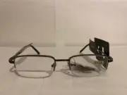 D102 Foster Grant "Hugh" GUN METAL GREY 1.25 INFOKUS READING READERS GLASSES