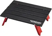 Captain Stag UC-520 Camping Barbecue Desk Aluminum Roll Table Compact Black