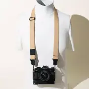 Premium Cotton Camera Neck Strap Khaki/Tan 28-48" w/ 2x Peak Design Anchors