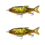 2x 13 Fishing 185mm Glidesdale Jointed Glidebait Fishing Lures - Goldilocks