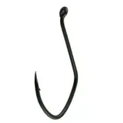 Gamakatsu Big River Needle Pointed Up Eye Bait Hook #6/0 NS Black 6/Pk 225416