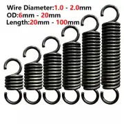 Wire Dia 1.0, Length 20-60mm Extension spring Tension Expansion Extending Spring