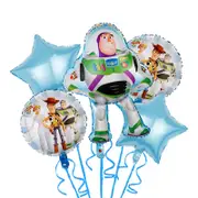 5PC Toy Story Buzz Lightyear Foil Balloon Set Birthday Party Supplies Decoration