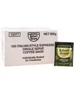 Robert Timms Coffee Portion Control Bags Italian Espresso Style 100 Pack x 1