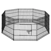 Pet Playpen Dog Playpen Exercise Cage Enclosure Fence 2x24in - 8 Panel