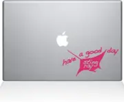 The Decal Guru Have a Good Day Sting Ray MacBook Decal Vinyl Sticker, 13"MacBook