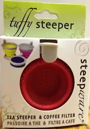 Tuffy Steeper Silicone Single Cup Portable Tea Infuser Steeper Coffee Filter