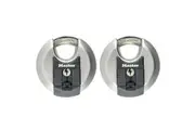 Master Lock Excell Stainless Steel Discus Padlock (Multi Colour) (70mm - Keyed Alike x 2)