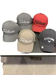 5 Brand New Golf Hats Titleist And Callaway. See pictures