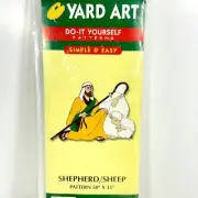 Vtg Yard Art Do It Yourself Pattern Shepherd Sheep Christmas Nativity 50”x 35”