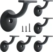 HOME MASTER HARDWARE Hand Rail 2-1/8" Matte Black-6pack, Black New