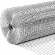 AUSWAY Welded Wire Mesh Fence 50X1.2M Chicken Coop Rabbit Cage Tree Plant Gua...