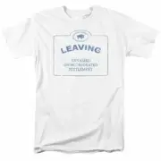 Warehouse 13 Now Leaving Univille T Shirt Licensed Sci-Fi TV Show Tee New White