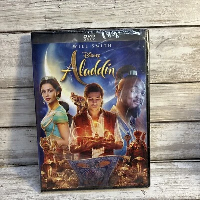 Disney Aladdin (DVD 2019) New Will Smith A Classic Is Born Case Damaged