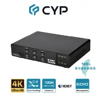 在飛比找PChome24h購物優惠-CYP西柏-專業級 4K60 5x2 矩陣式簡報切換器 搭載