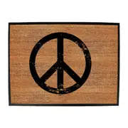 Peace Sign - Funny Novelty Doormat Man Cave Floor mat