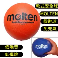 在飛比找Yahoo!奇摩拍賣優惠-快速出貨 MOLTEN 美式躲避球 免充氣 軟式 安全球 躲