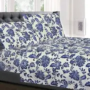 Queen Size Bed Sheets - Breathable Luxury Sheets with Full Elastic & Secure Corner Straps Built in - 1800 Supreme Collection Extra Soft Deep Pocket Bedding Set, Sheet Set, Queen, Tuscany