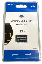 Packaged Genuine Sony 32mb Sony PSP Memory Stick Pro Duo Memory Card *Brand New*