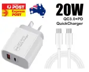 For Samsung Galaxy S22 S21 S20 Plus Note 10 9 QC 3.0 Fast Quick Wall Charger 20W