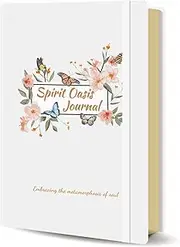 MGGAO Spirit Oasis Journal, Self-Care Journal,Gratitude Journal, Happiness A5 Notebook Fabric Book Planner, A Daily Diary for Women with Guided Self Reflection Prompts