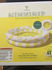 MINNIDIP La Vaca SPLASH OF CITRUS Luxe Inflatable Swimming Pool Minni Minni NEW