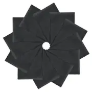 12Pcs 21"x21" Large Solid Color Bandanas Bulk Blank Head Bandannas Black