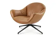 Arden Leather Swivel Armchair