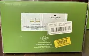 Lenox Kate Spade “HAMPTON Street" Gold DOF Double Whiskey Glasses 12oz Set of 2