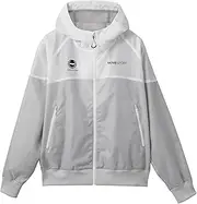 MOVESPORT(ムーブスポーツ) Move Sports ST4FWB30M Descente Mesh Back Windbreaker, Bicolor Full Zip Hoodie, Windproof, Water Repellent, Training, GYWH, L