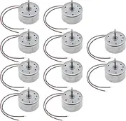 [ECSiNG] 10Pcs Mini Fan Motor 1730RPM DC 3V Mini Generator Motors Mini Electric Motor Accessories for Model Cars Airplanes Scientific Experiments