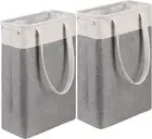 Collapsible Laundry Baskets Double Laundry Hampers Large Foldable Laundry Bas...