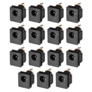 DC-015 5.5mmx2.1mm DC Power Jack Socket 3 Pin Female Panel Mount Connector 10pcs