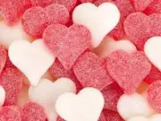 Red & White Sour Gummy Hearts Premium Gummies by NY Candies
