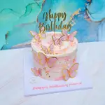 蝴蝶 TOPPER 花束裝飾 CAKE TOPPER 生日 CAKE TOPPER 蝴蝶病毒花束裝飾裝飾