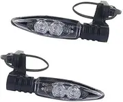 Front Rear Turning Indicator Lights Front Rear Turn Indicator Signal Lights, for R1200GS F800GS S1000RR F800R K1300S G450X F800ST R Nine T Motorcycle Turn Signal Lights(Black Rear)