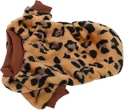 Alasum Adorable Dog Sweater Warm Winter Clothing for Pets Leopard Print Design Soft and Comfortable Easy Care Machine Washable Dog Clothes for Breeds