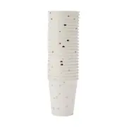 24 Pack Gold Foil Dot Paper Cups